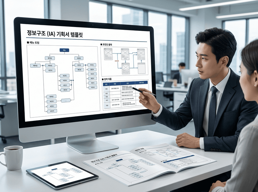 IA (정보구조) 기획서 템플릿