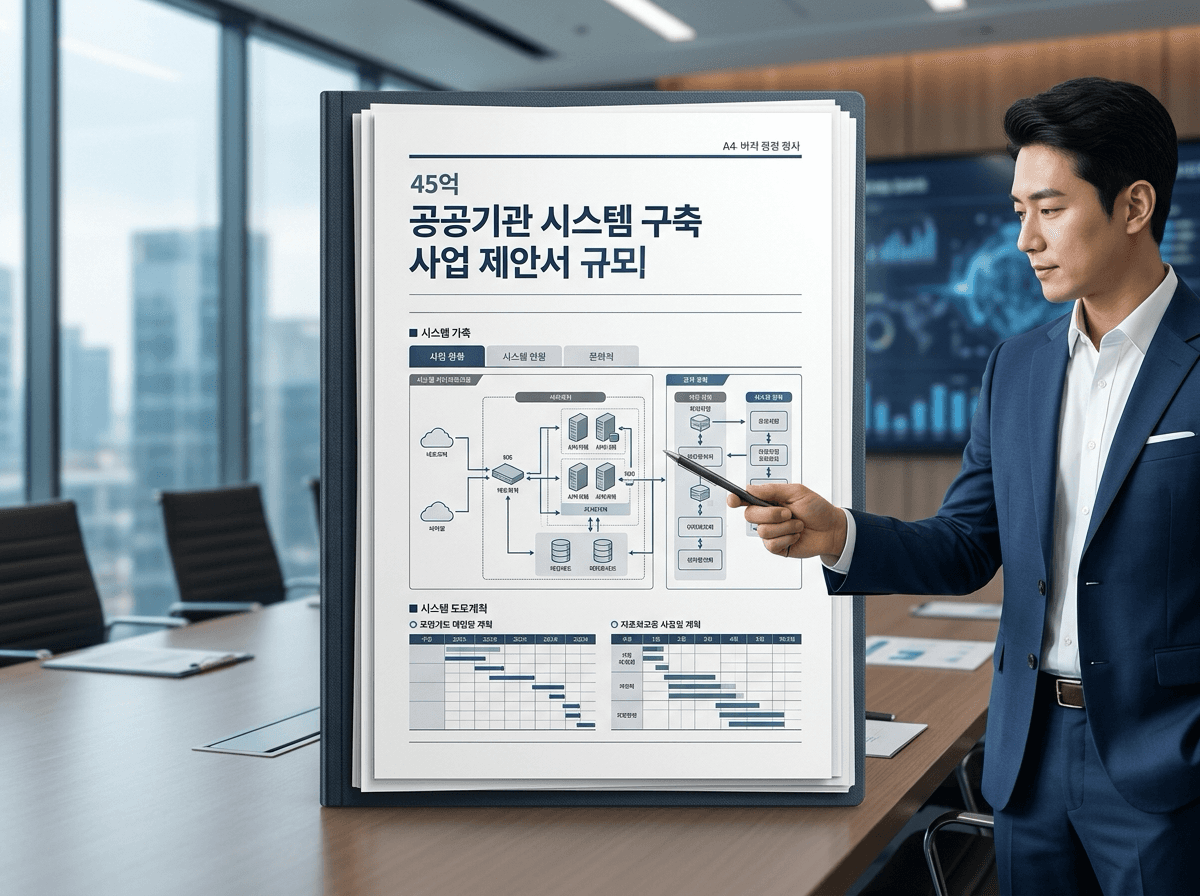 [세로/A4] 45억 규모 공공 제안서 - 시스템 구축부문 (PDF 버전)