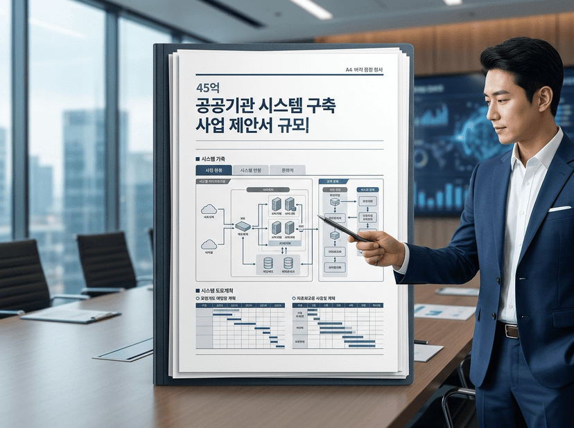 [세로/A4] 45억 규모 공공 제안서 - 시스템 구축부문 (PDF 버전)